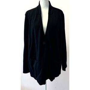 Eileen Fisher Cardigan Sweater Jacket Blazer Size XL (tencel office preppy)